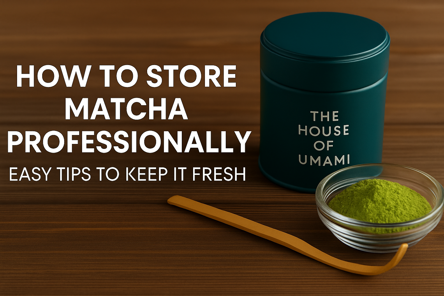 how to store matcha