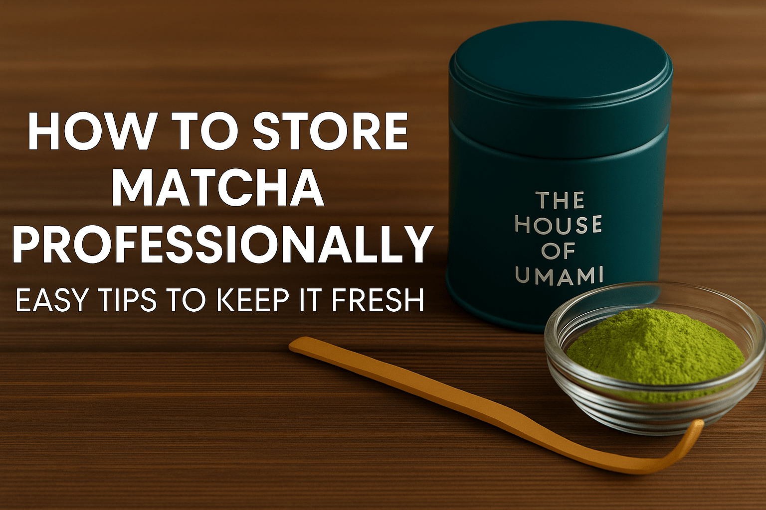How to Store Matcha Professionally – Easy Tips to Keep It Fresh - The House of Umami