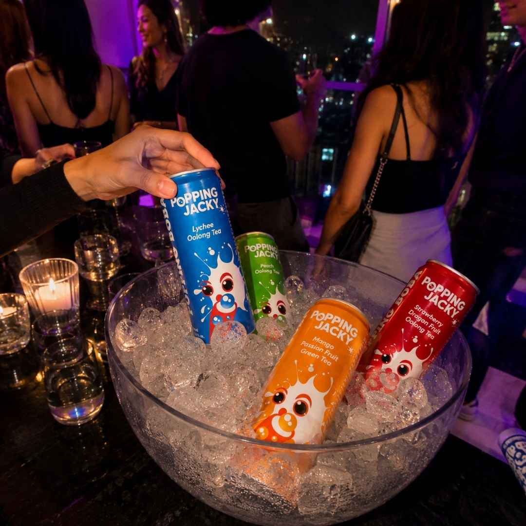 POPPING JACKY VARIETY PACK – ALL 4 FLAVOURS POPPING BOBA DRINK 240ML