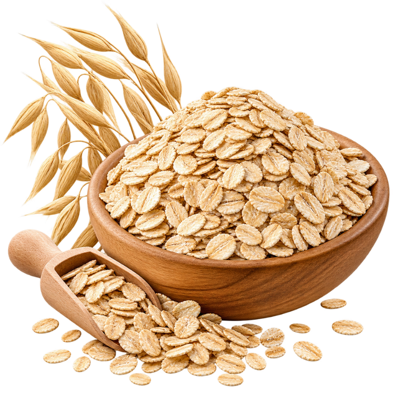 Natural whole grain oats