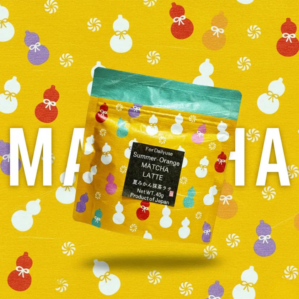 SUMMER PREMIX ORANGE MATCHA LATTE Japan