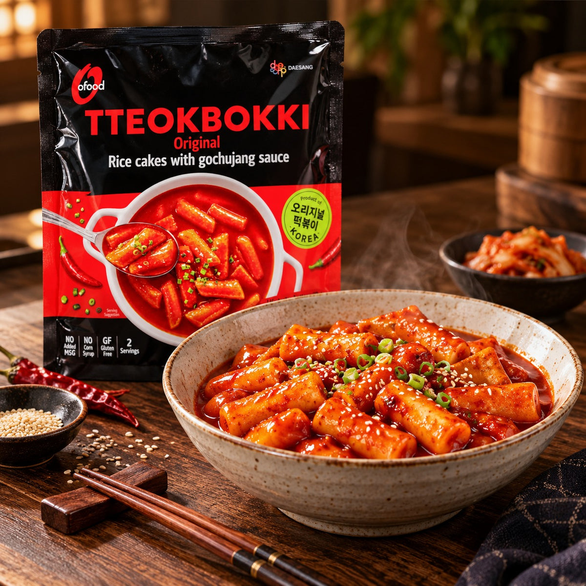 Daesang O'Food Tteokbokki 260g | Korean Rice Cake Meal Kit