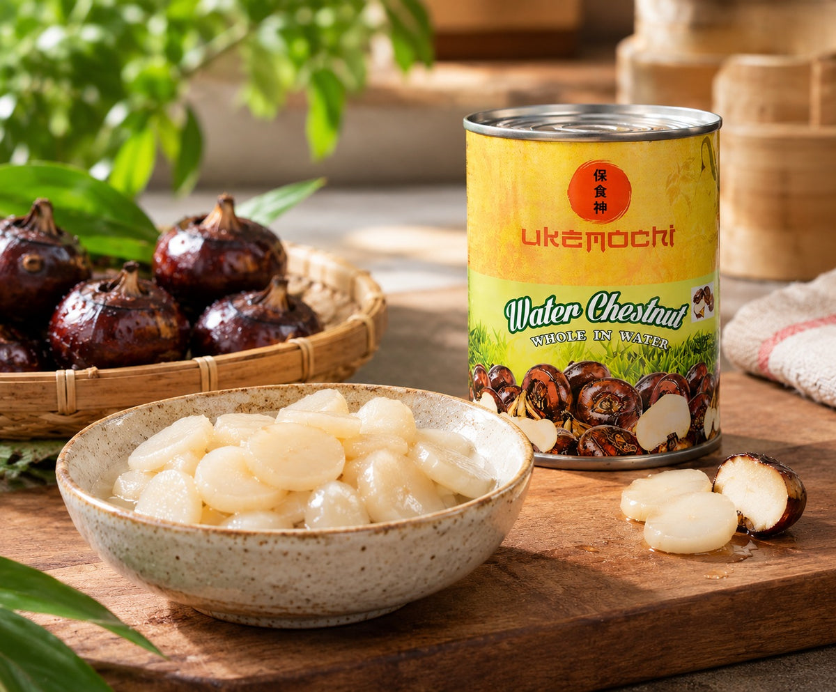 Ukemochi Water Chestnuts 507g | For Stir-Fry & Dumplings