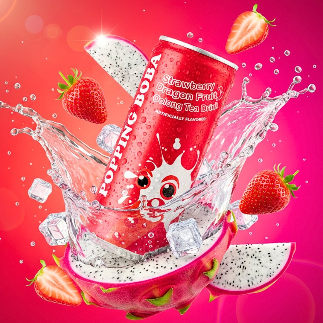 STRAWBERRY DRAGON FRUIT POPPING BOBA - The House of Umami